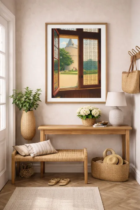 Affiche Château Bretagne - Fenêtre sur Josselin (2)