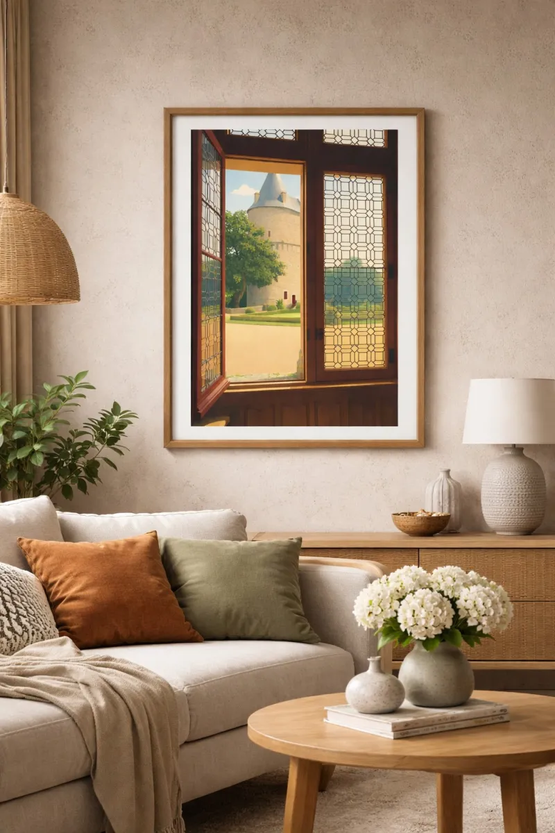 Affiche Château Bretagne - Fenêtre sur Josselin (4)
