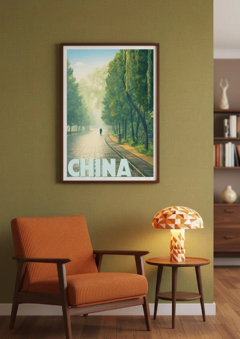 Affiche Chine - Brume à Shaolin (2)