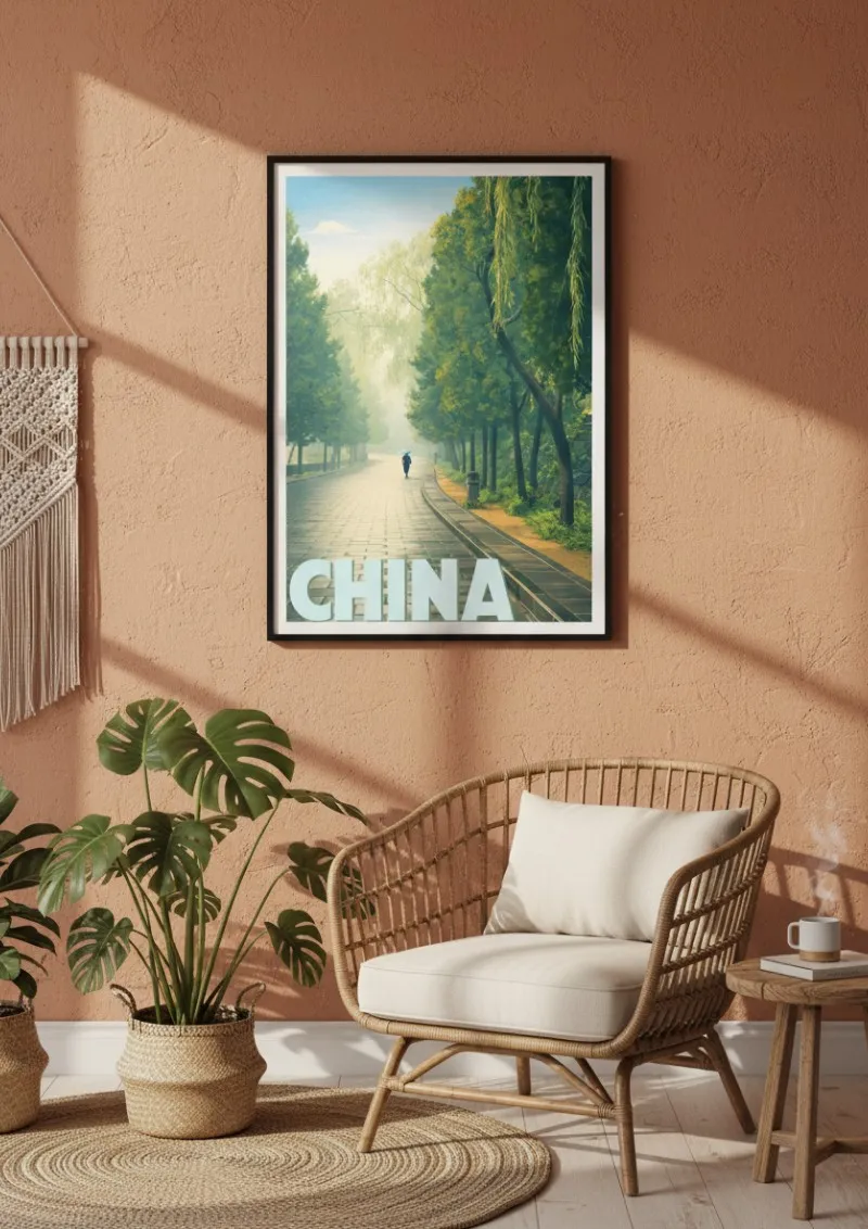 Affiche Chine - Brume à Shaolin (3)