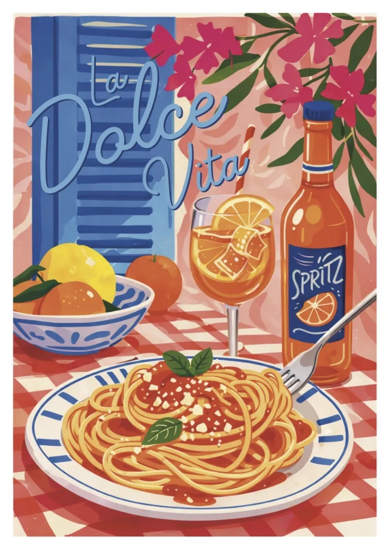 Affiche Dolce Vita - Saveurs d’Italie