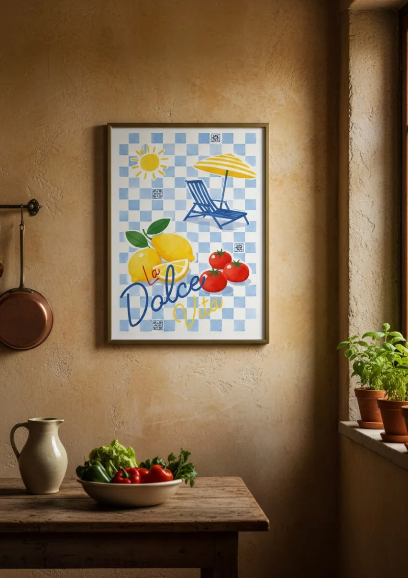 Affiche Dolce Vita - Esprit Côte Amalfitaine (4)