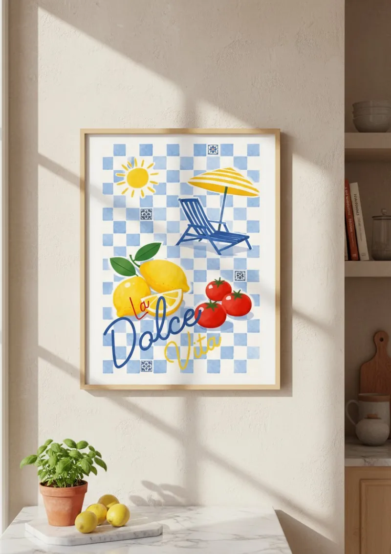 Affiche Dolce Vita - Esprit Côte Amalfitaine (2)