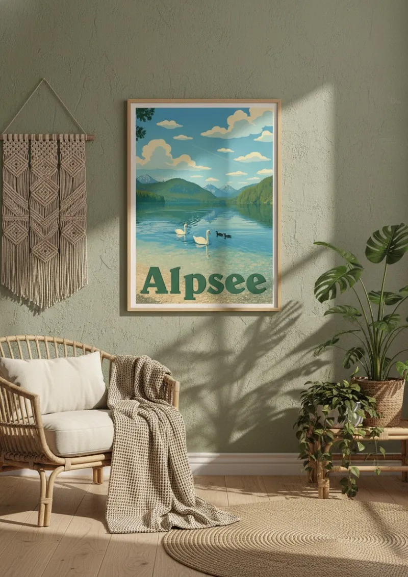 Affiche Alpsee -  Le calme des eaux bavaroises (2)