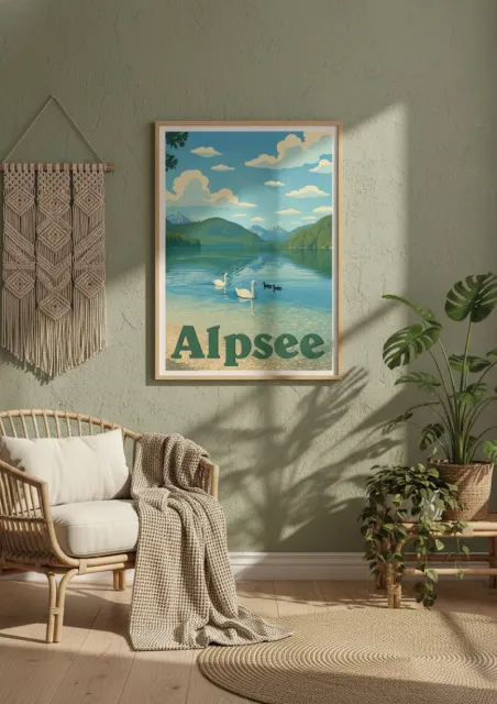 Affiche Alpsee -  Le calme des eaux bavaroises (2)