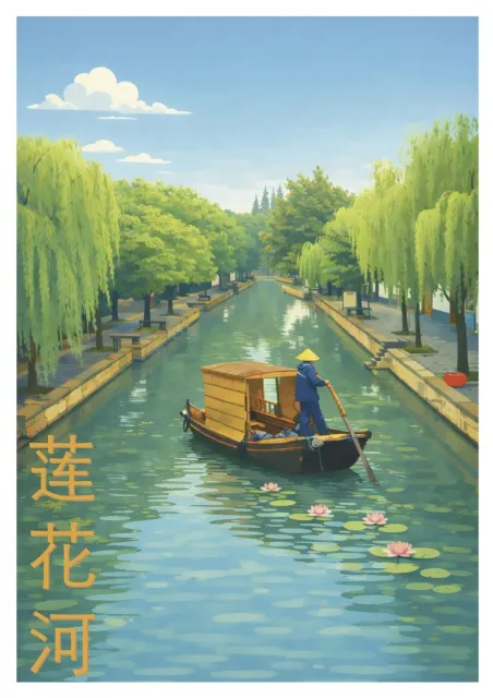 China Poster - Zhujiajiao, the Chinese Little Venice