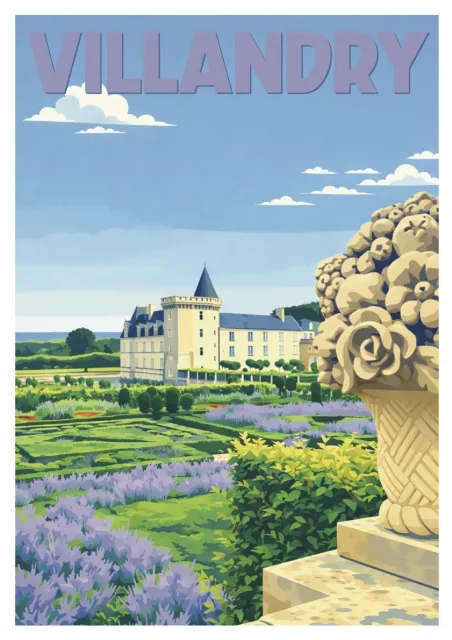 Chateau de Villandry Poster - The Garden Castle