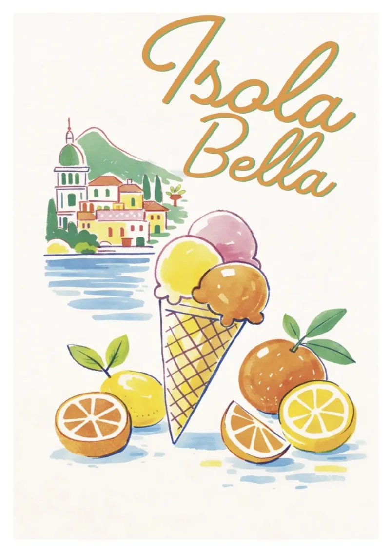 Affiche Italie - Isola Bella