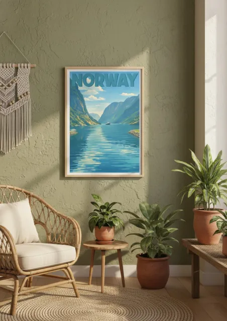 Affiche Norvège - Geiranger fjord (2)