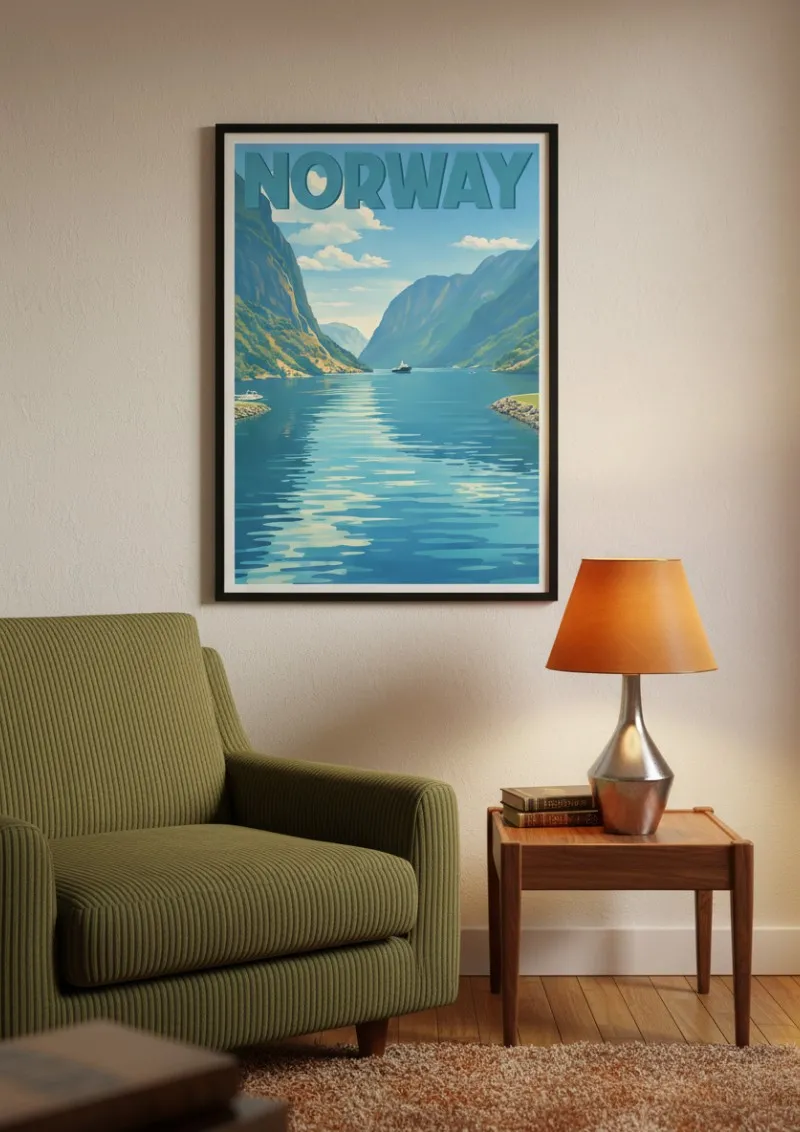 Affiche Norvège - Geiranger fjord (3)