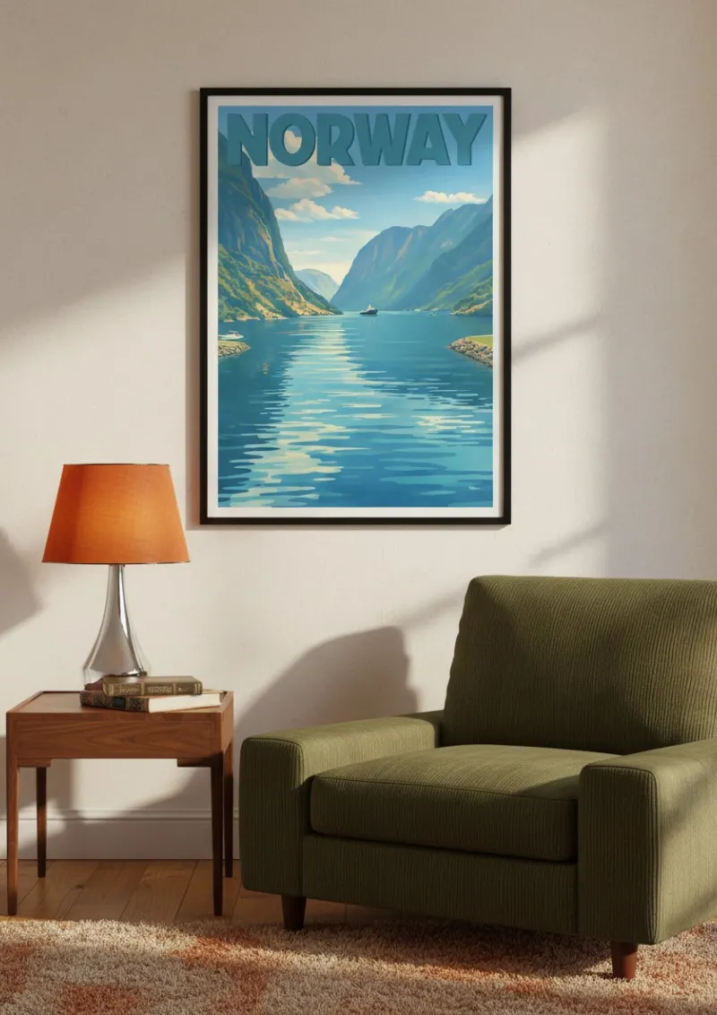 Affiche Norvège - Geiranger fjord (4)