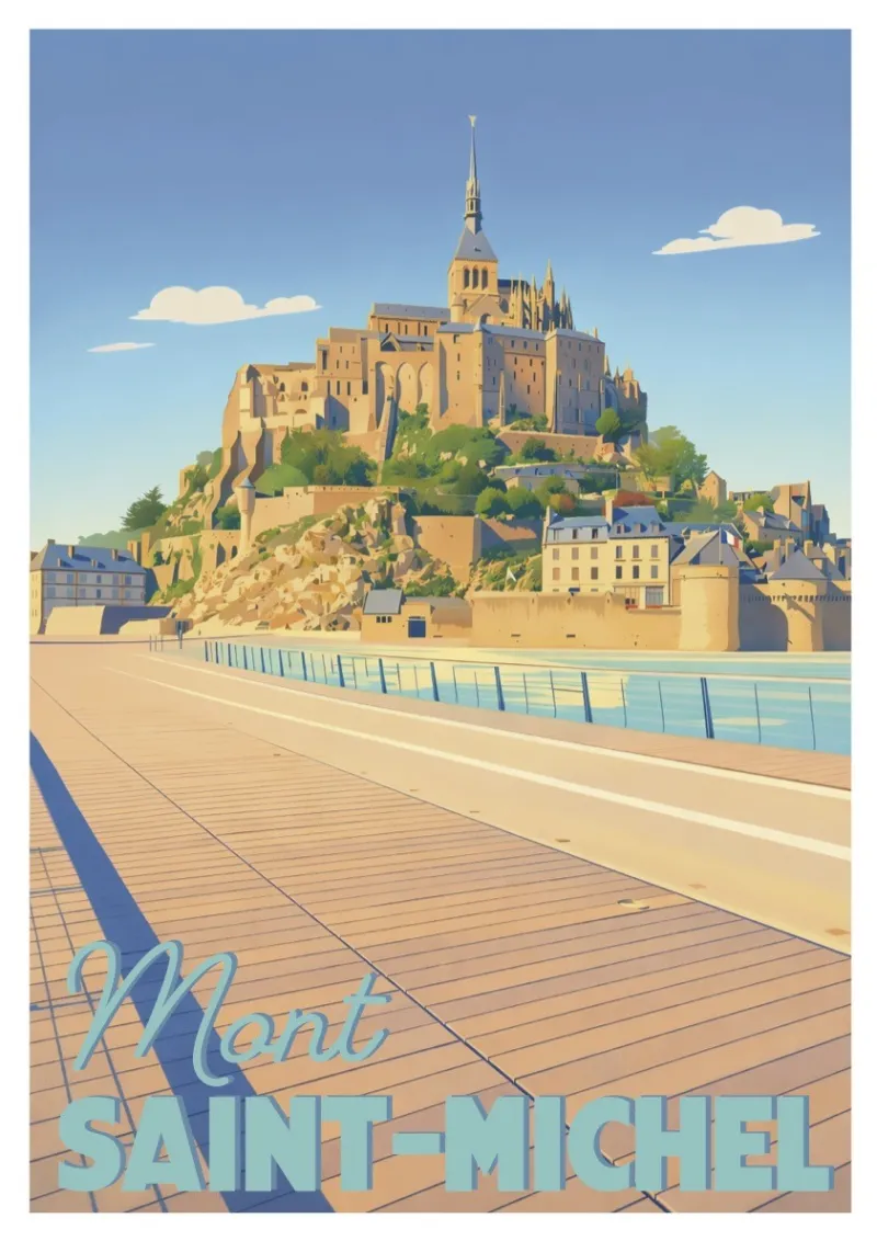 Brittany Poster - Mont-Saint-Michel