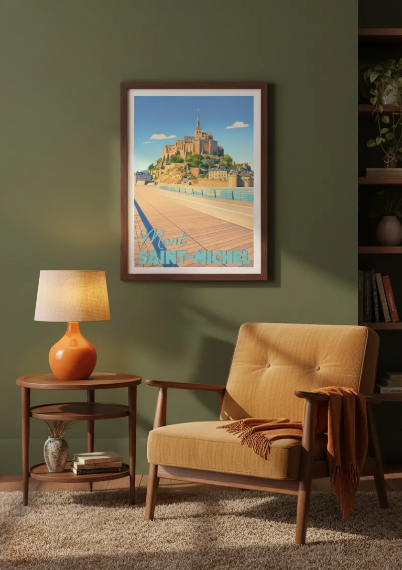 Affiche Bretagne - Mont-Saint-Michel (3)