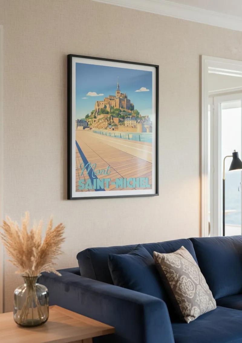 Affiche Bretagne - Mont-Saint-Michel (4)