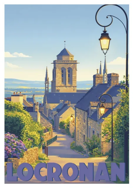 Brittany Poster - Locronan