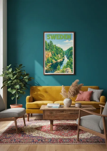 Affiche Suède - Rivière Döda Fallet (2)