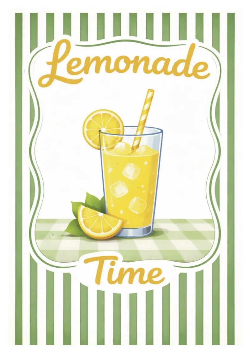 Italy Poster - Lemonade Time