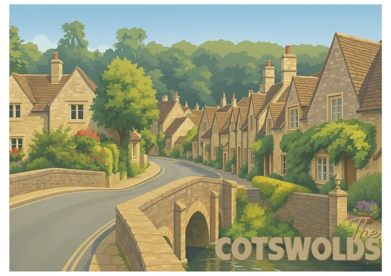 Affiche The Cotswolds - Angleterre