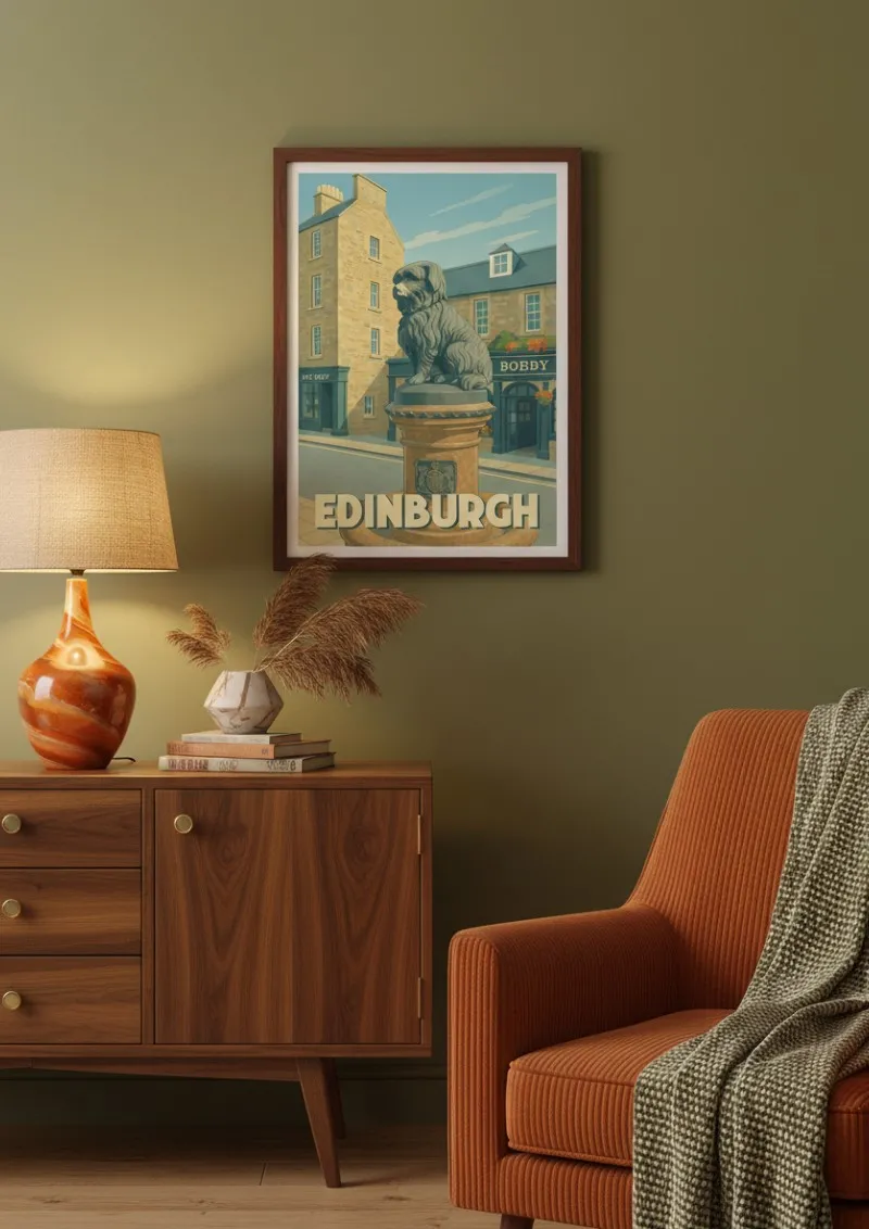 Affiche Édimbourg - Statue Greyfriars Bobby (4)