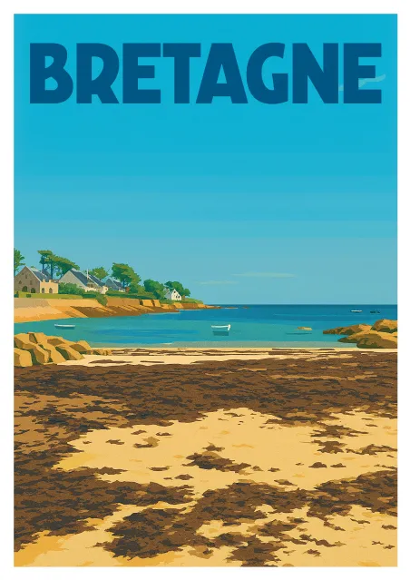 Poster Brittany - Seaside
