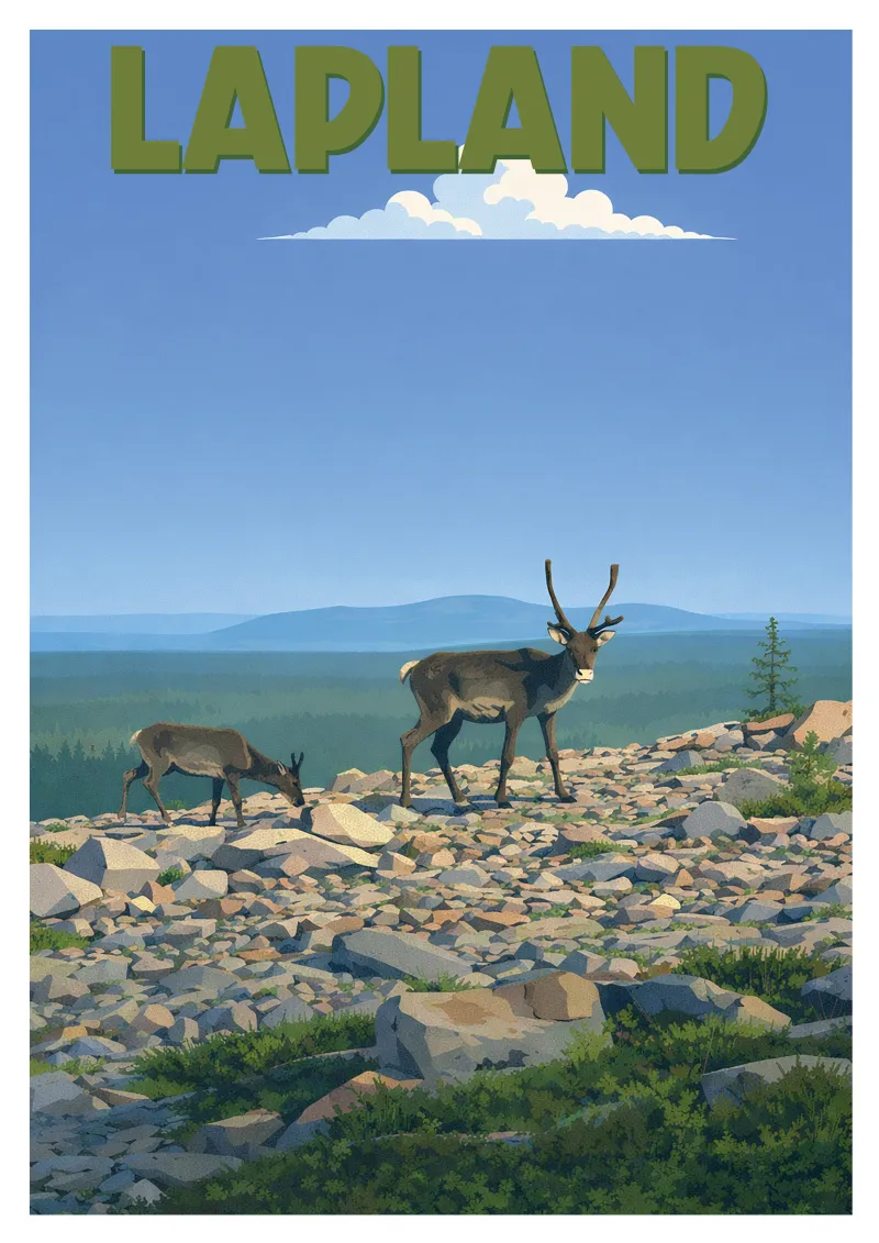 Affiche Laponie - Rencontre à Lampivaara