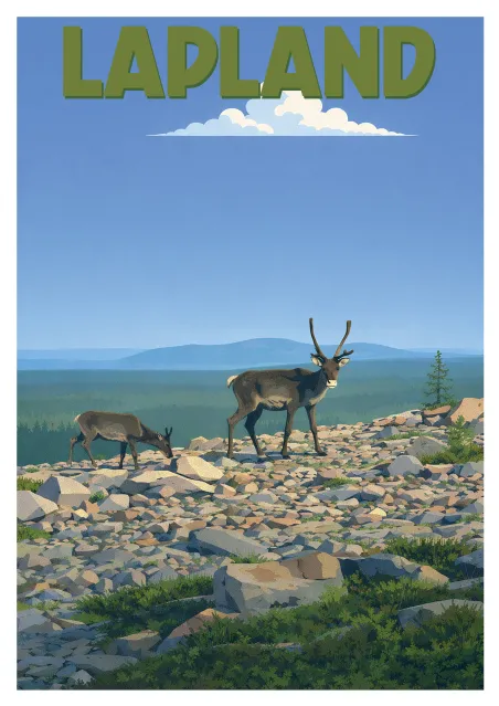 Lapland Poster - Encounter at Lampivaara