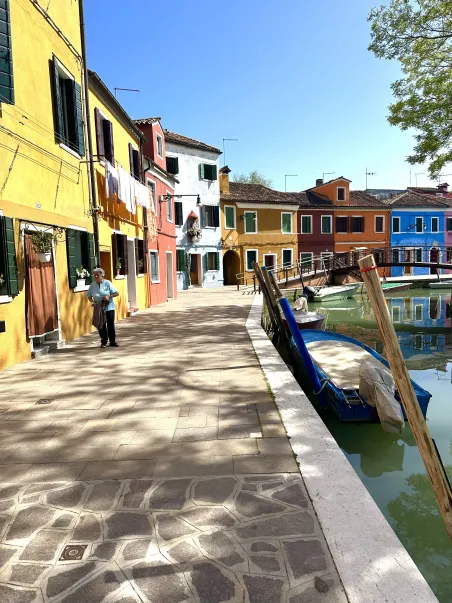 Affiche Burano - Style Vintage - Maisons colorées (5)