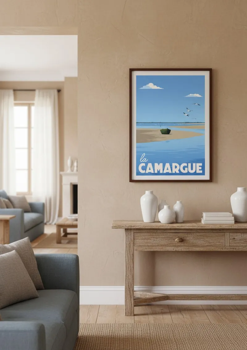 Affiche La Camargue - Le bateau oublié (3)