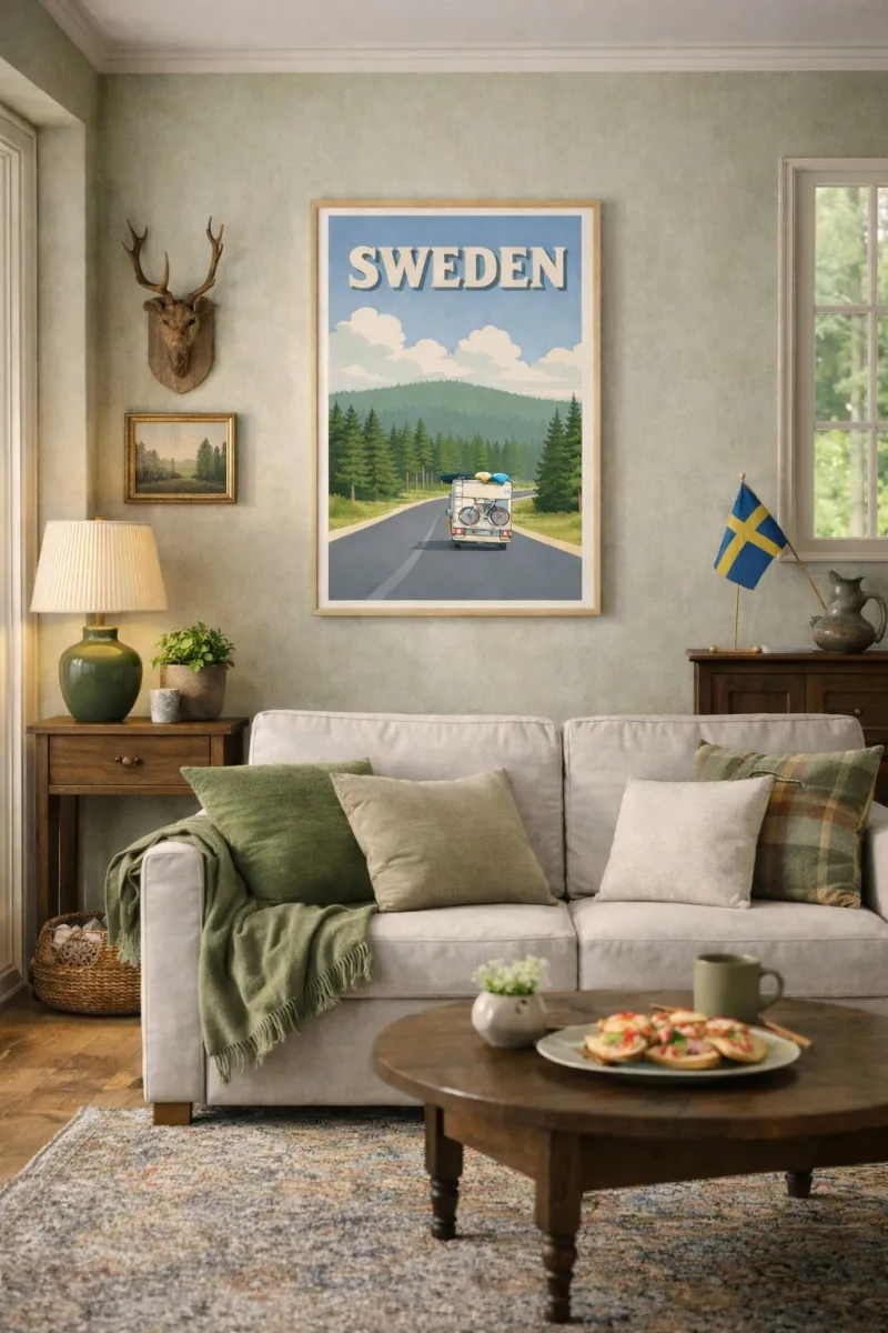 Affiche Suède - Road Trip Nordique (3)