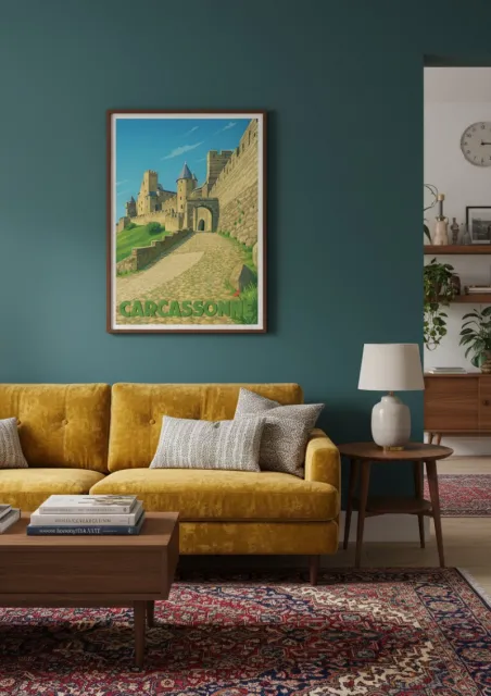 Affiche Carcassonne - Cité Médiévale (2)