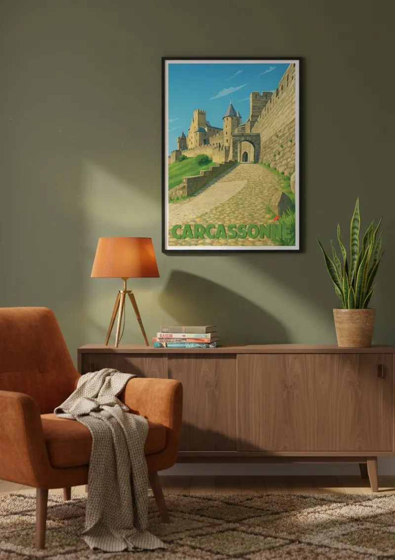 Affiche Carcassonne - Cité Médiévale (4)