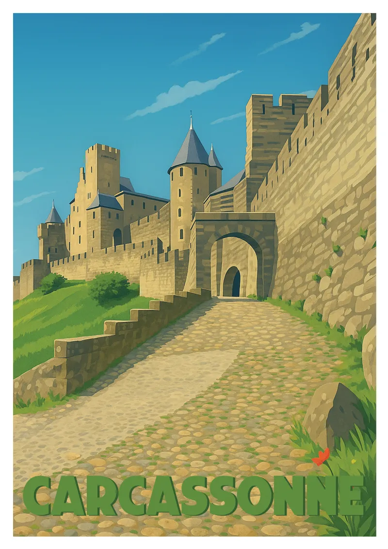 Affiche Carcassonne - Cité Médiévale