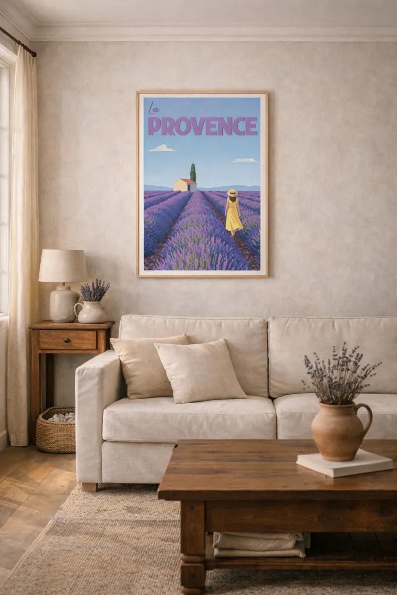 Provence Poster - Lavender Fields (2)