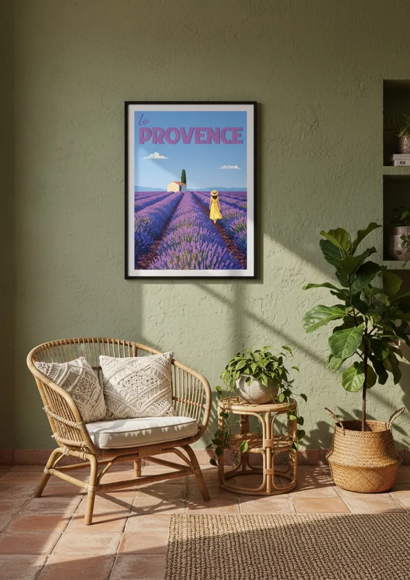 Affiche La Provence - Champs de Lavande (3)