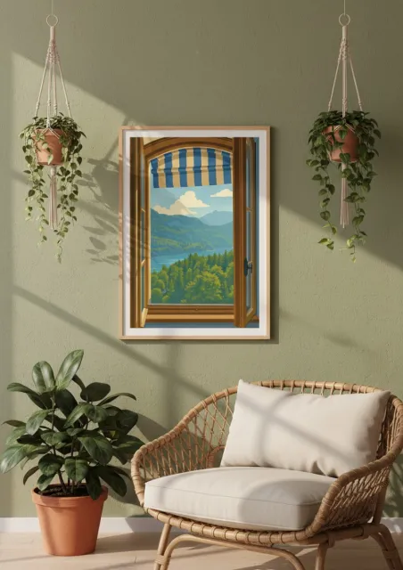 Affiche Hohenschwangau - Fenêtre sur le Lac (2)