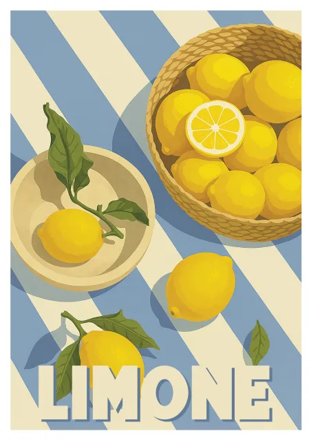 Limone Poster - The Lake Lemons
