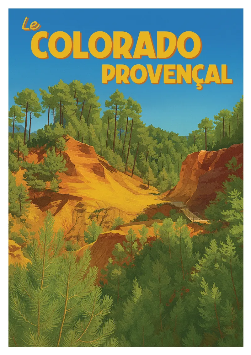 Affiche Le Colorado Provençal - Terres d’Ocre
