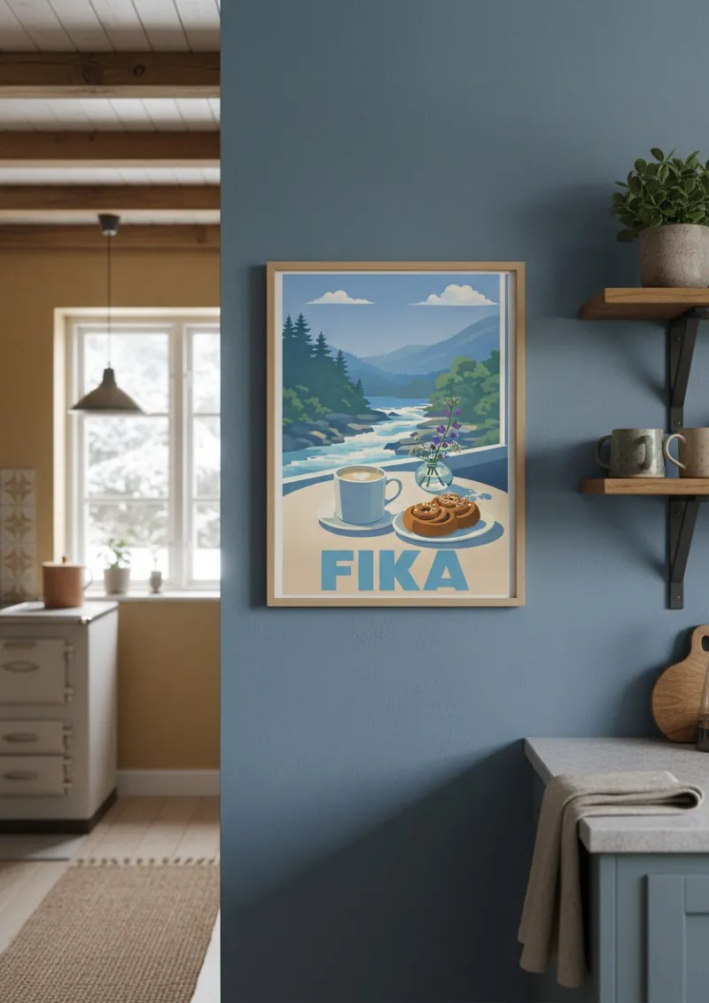 Affiche Suède - Pause Fika (2)