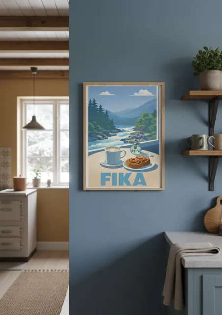 Affiche Suède - Pause Fika (2)