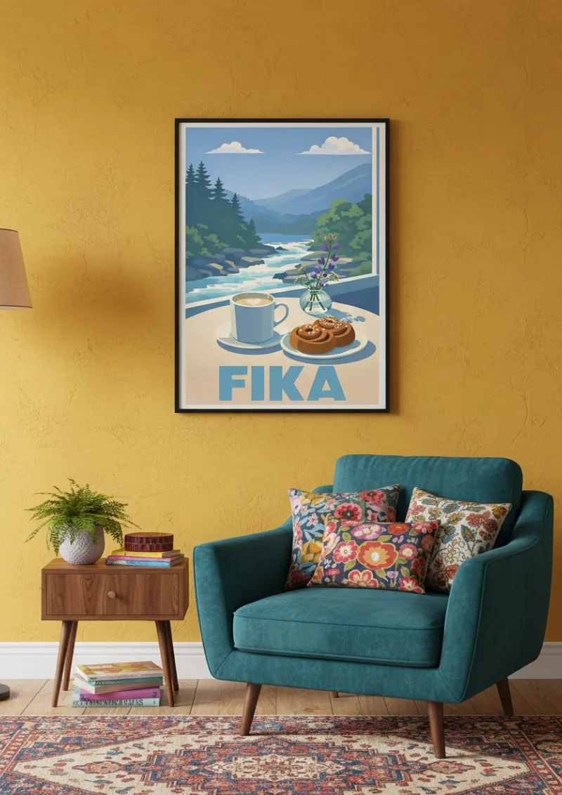 Affiche Suède - Pause Fika (3)
