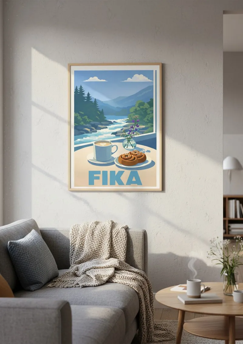 Affiche Suède - Pause Fika (4)