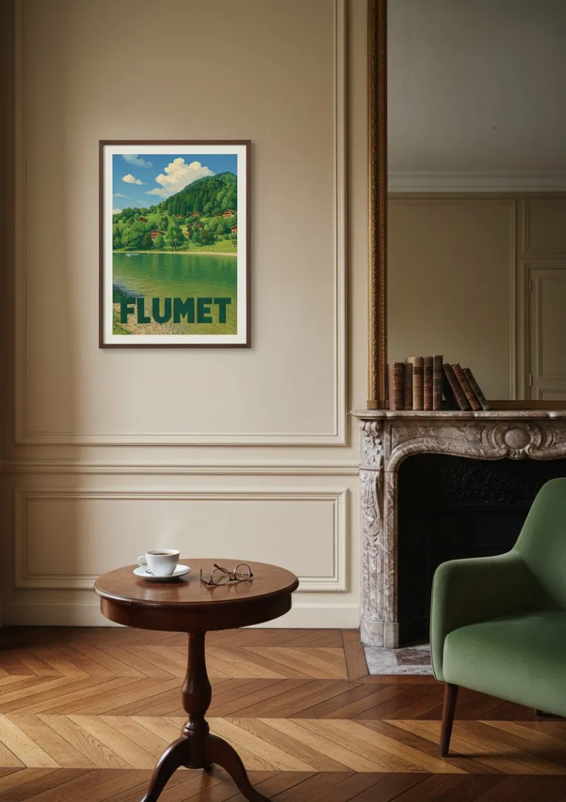 Affiche Flumet -  Lac de Montagne (3)