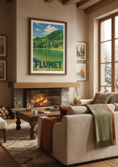 Affiche Flumet -  Lac de Montagne (2)