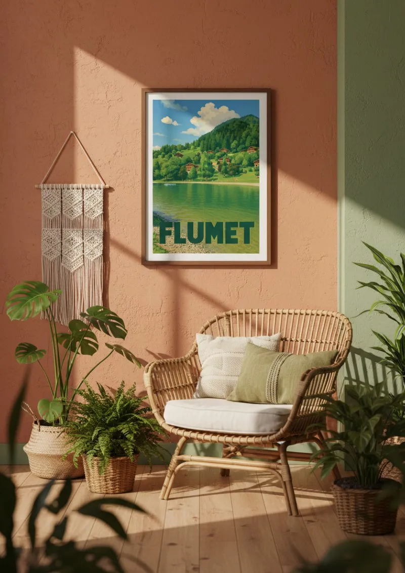 Affiche Flumet -  Lac de Montagne (4)