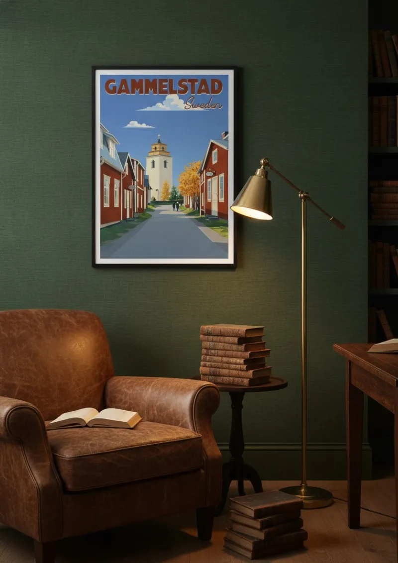 Affiche Gammelstad - Village Suédois (4)