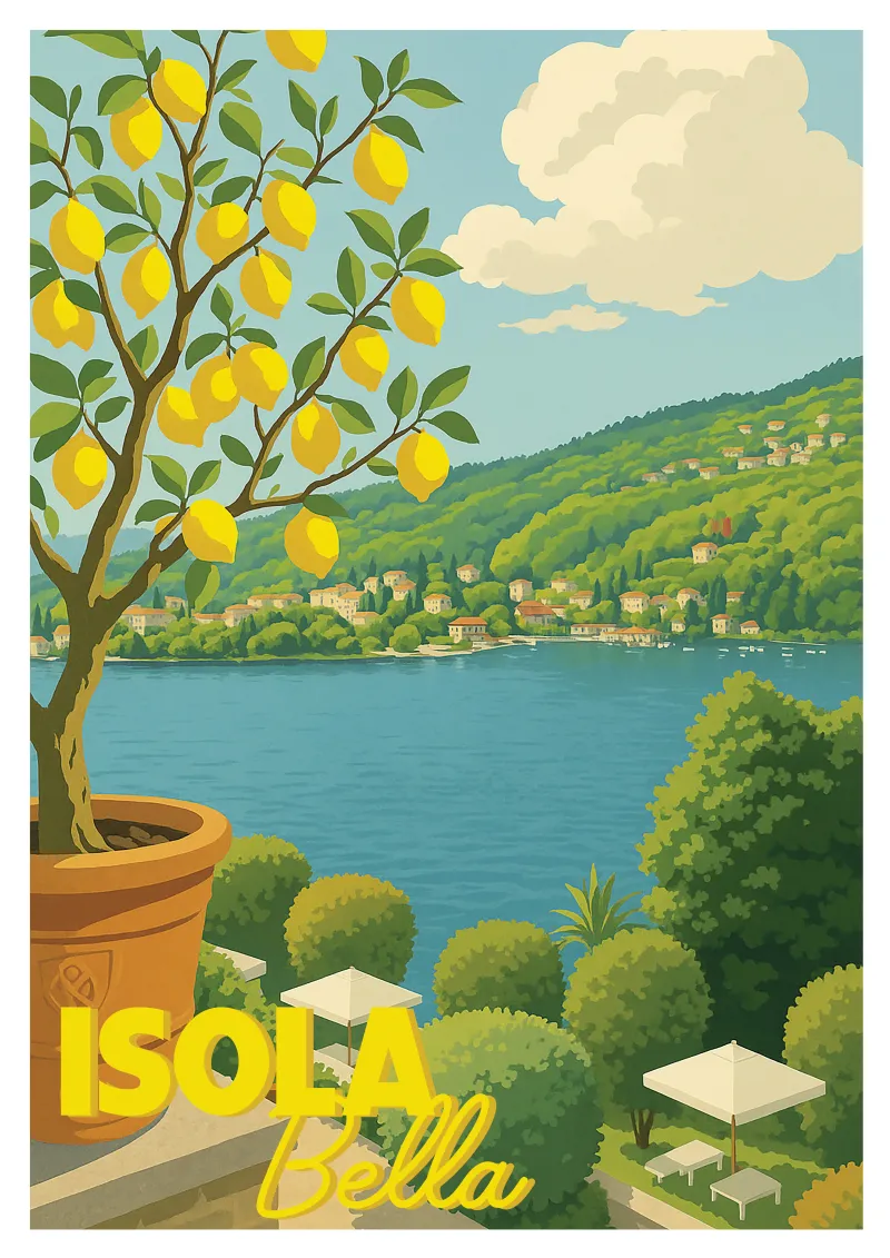 Affiche Isola Bella - Lac Majeur