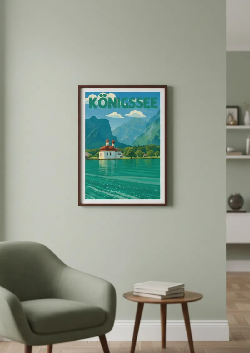 Affiche Allemagne - Königssee de Bavière (2)