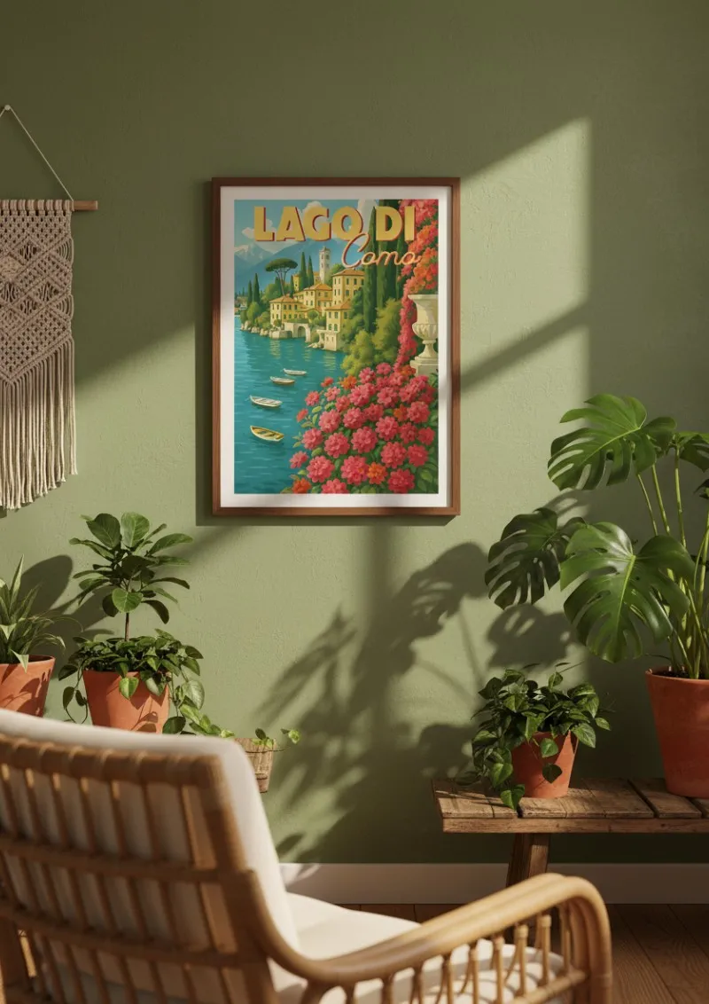 Affiche Lac de Côme -  Dolce Vita (2)