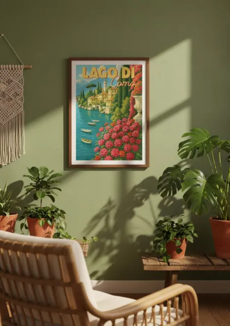 Affiche Lac de Côme -  Dolce Vita (2)