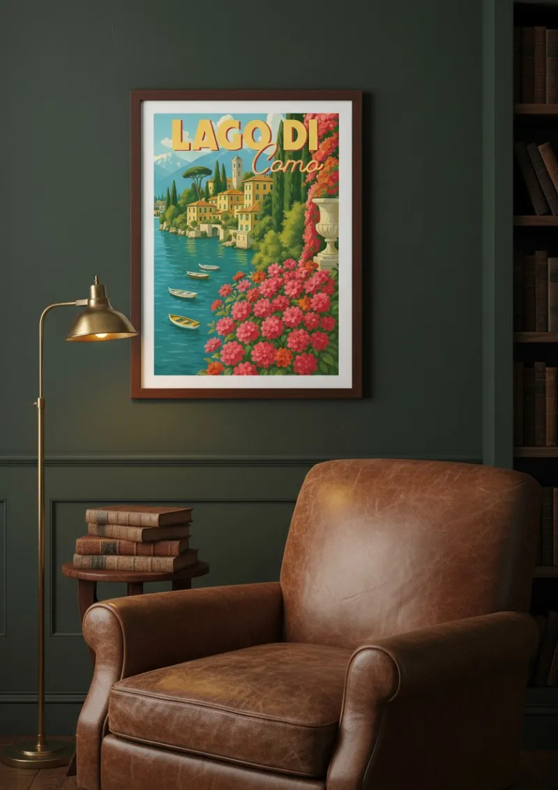 Affiche Lac de Côme -  Dolce Vita (3)